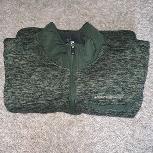 EDDIE BAUER - 1/4 Zip Fleece Pullover Sweater - Mens XL